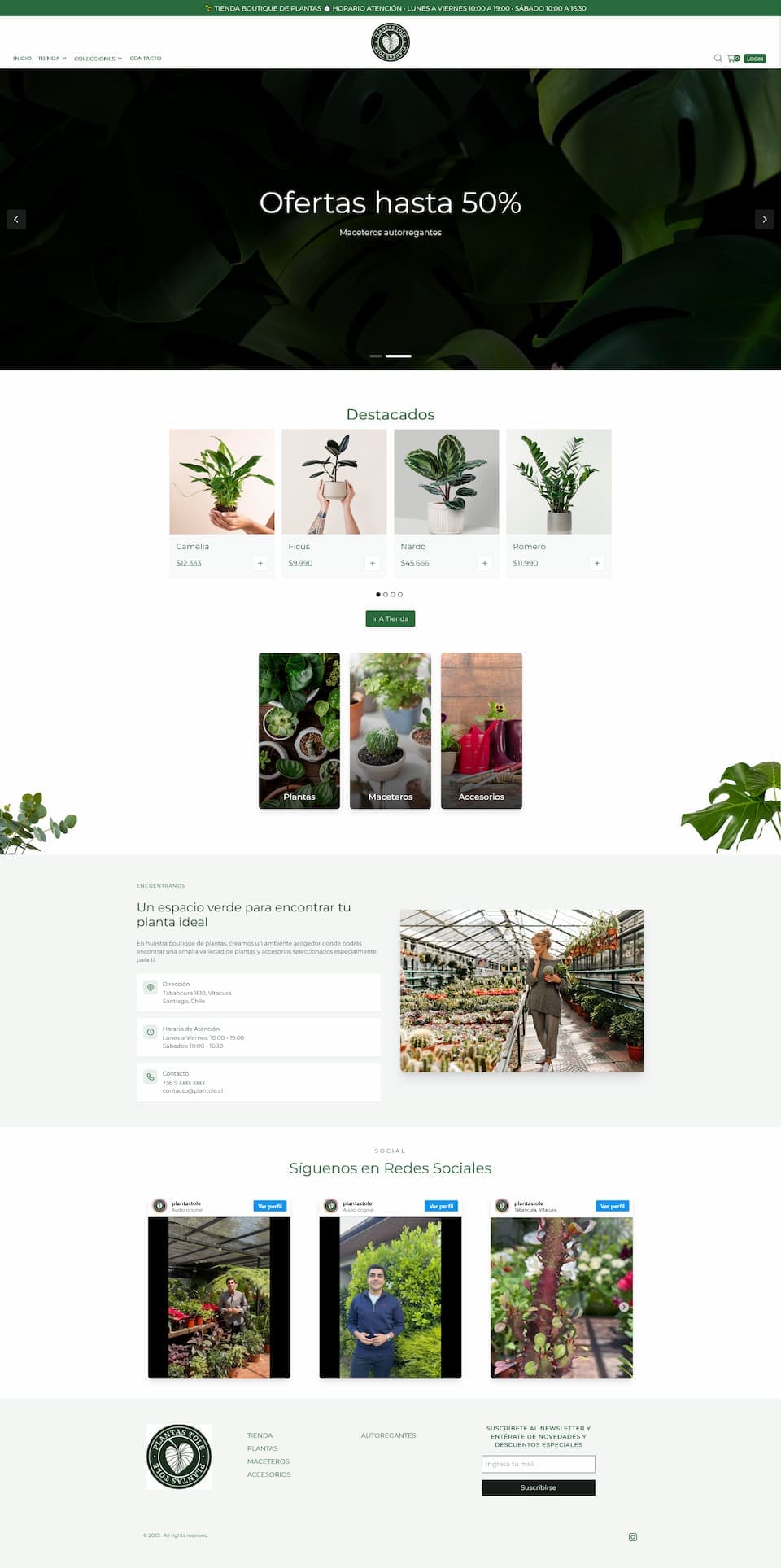 PLantas Tole website